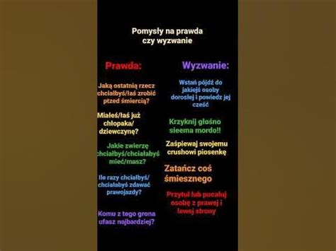 śmieszne pytania|450 najlepszych pytań do gry Prawda czy Wyzwanie